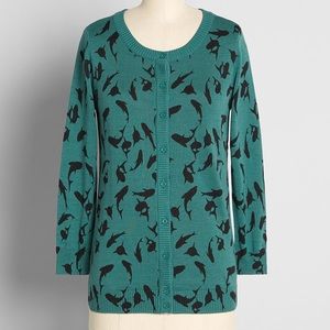NWOT I'm Being Totally Sharkastic Cardigan By ModCloth - Sz XL